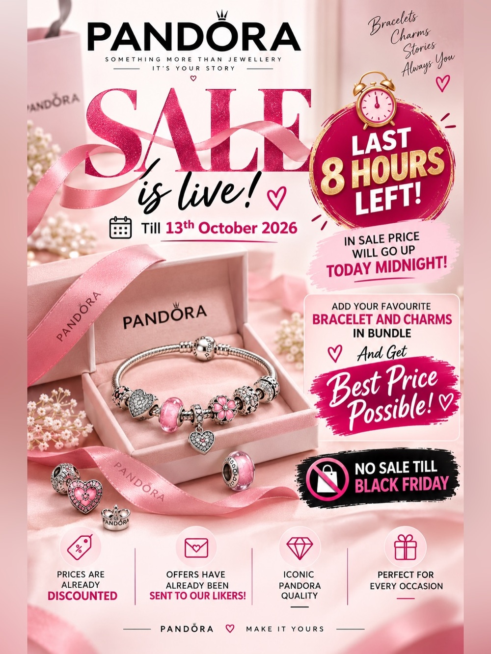 💖✨ **PANDORA SALE — LAST 8 HOURS!** ✨💖
